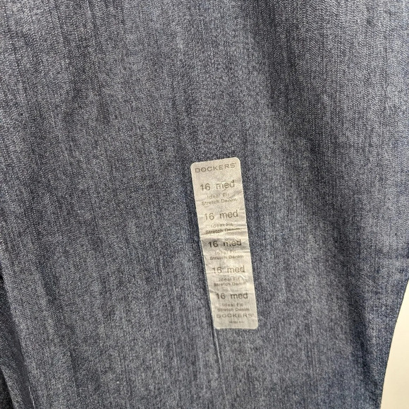 NWT Dockers Dark Denim Ideal Fit Stretch Metro Pant Jeans 16 Med Straight  Leg - Picture 4 of 10